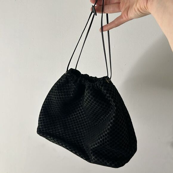 Vintage Gucci GG Suede Pouch Handbag - Picture 9 of 9